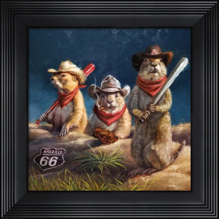 Framed Amarillo Sod Poodles Print