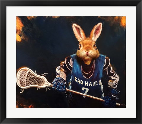 Framed Game Face No. 2 Print