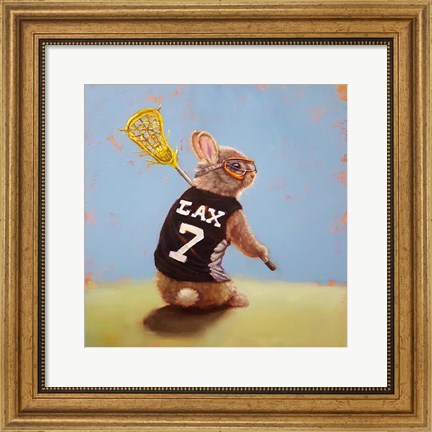 Framed Lax Bunny Print