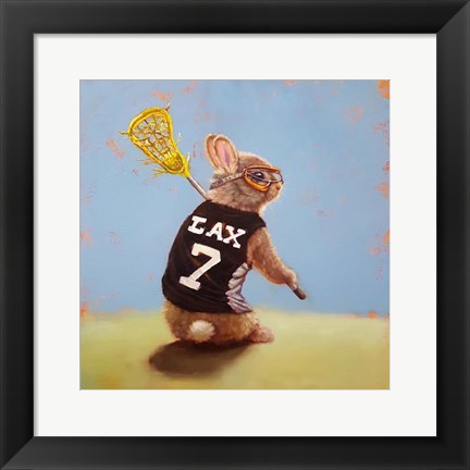 Framed Lax Bunny Print