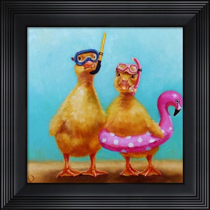 Framed Pool Party Print