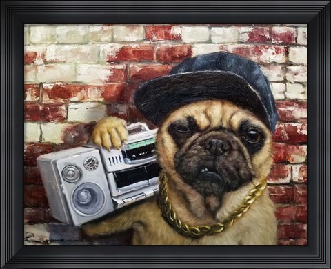 Framed Who Let The Dogs Out Print