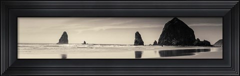 Framed Haystack Rock Print