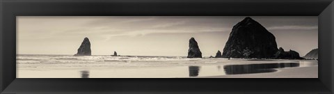 Framed Haystack Rock Print