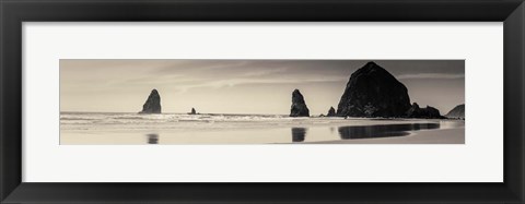 Framed Haystack Rock Print