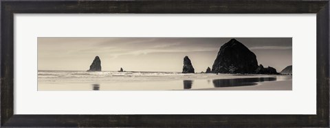 Framed Haystack Rock Print