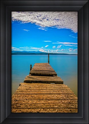 Framed Broken Pier Print