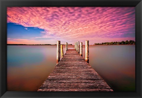 Framed Pink Pier Print