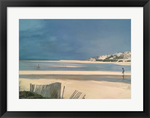 Framed Obidos Lagoon Print