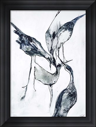 Framed Crane 2 Print