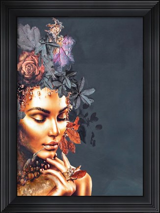 Framed Gold Couture 1 Print