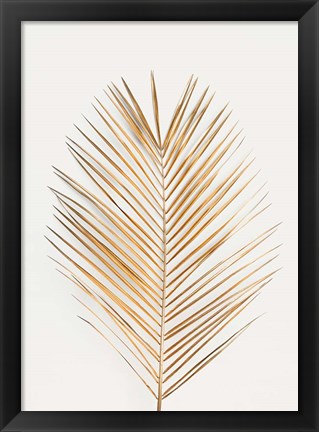 Framed Palm Leaf Gold Print