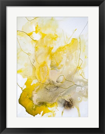 Framed Yellow Line Print