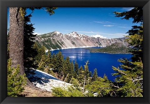 Framed Crater Lake Print