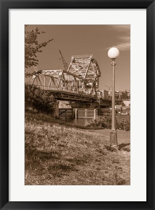 Framed Johnson Street Bridge (Victoria) Print