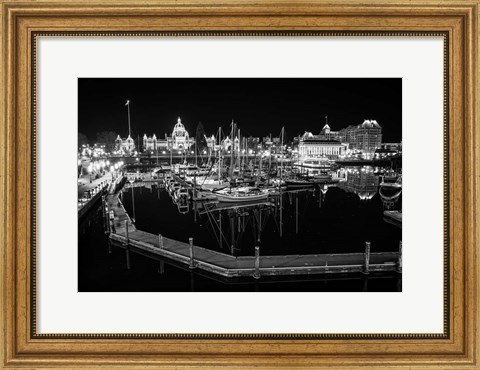Framed Victoria Inner Harbour Print