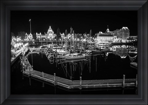 Framed Victoria Inner Harbour Print