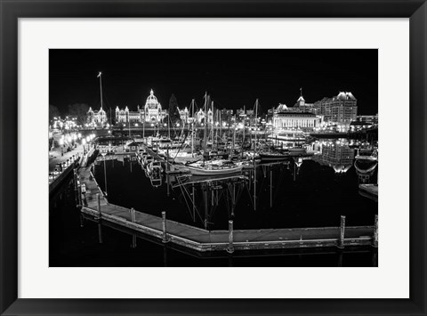 Framed Victoria Inner Harbour Print