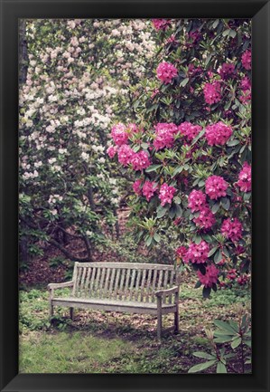 Framed Rest Among The Flowers Print