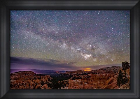 Framed Milky Way over Bryce Canyon Print