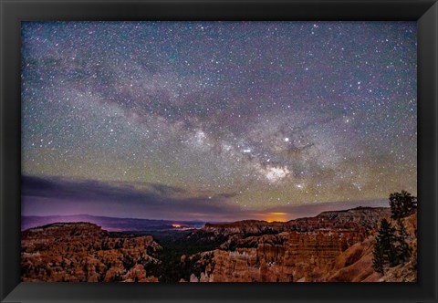 Framed Milky Way over Bryce Canyon Print