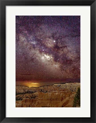 Framed Milky Way over Bryce Canyon Print