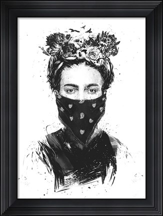 Framed Rebel Girl Print