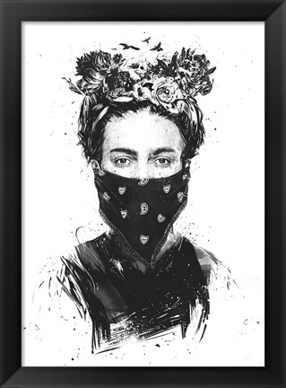 Framed Rebel Girl Print