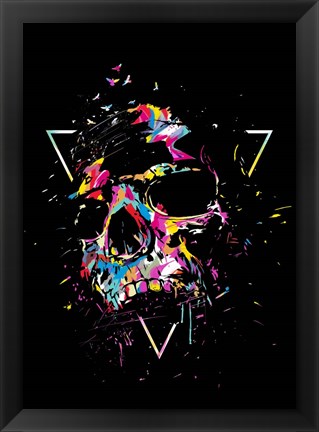 Framed Skull X Print