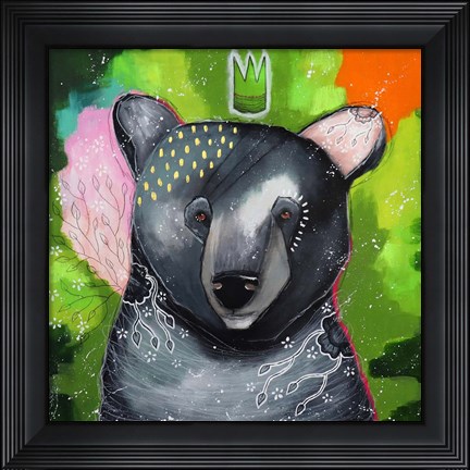 Framed Curious Companion Print
