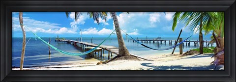 Framed Island Living Print