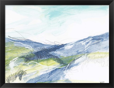 Framed Blue Hills Print