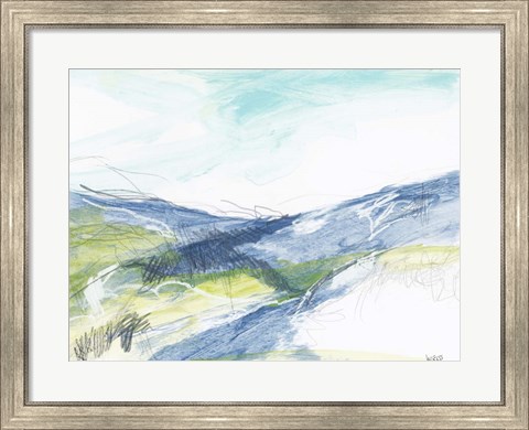 Framed Blue Hills Print