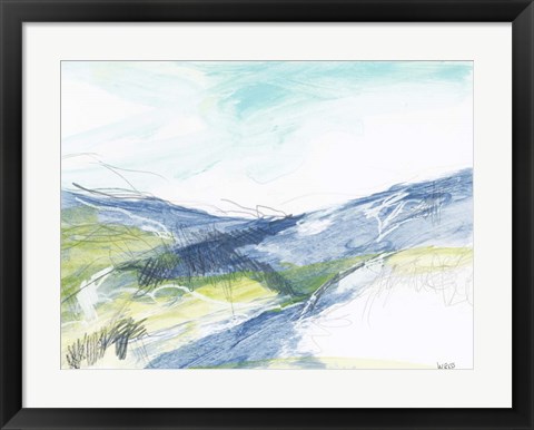 Framed Blue Hills Print