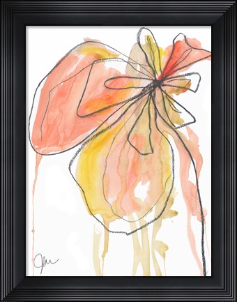 Framed Coral in Nature Print