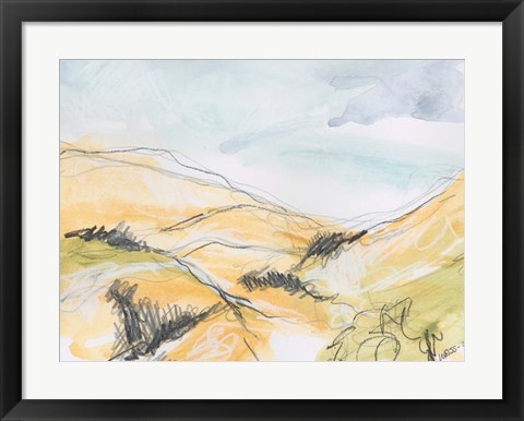 Framed Summer Hills Print