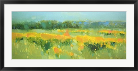 Framed Meadow - Panel Print