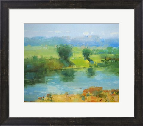 Framed Summer Lake Print
