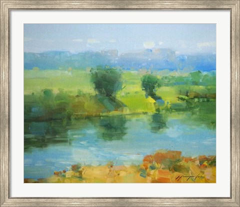 Framed Summer Lake Print