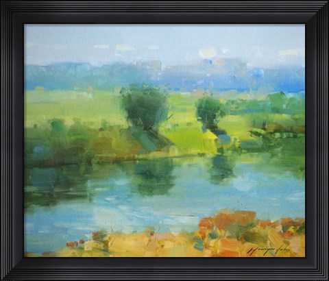 Framed Summer Lake Print