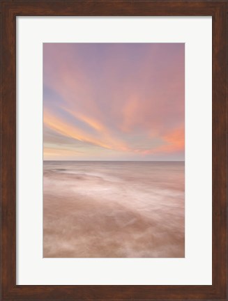 Framed Stormy Evening Over Lake Superior, Michigan Print