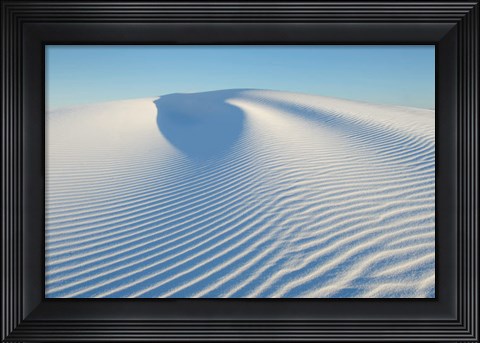 Framed Ripple Patterns In Gypsum Sand Dunes, White Sands National Monument, New Mexico Print