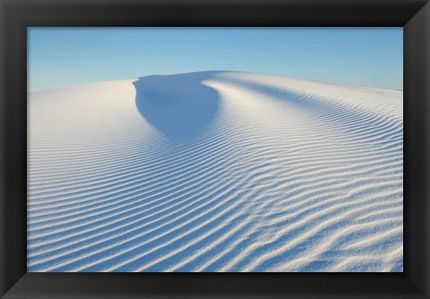 Framed Ripple Patterns In Gypsum Sand Dunes, White Sands National Monument, New Mexico Print