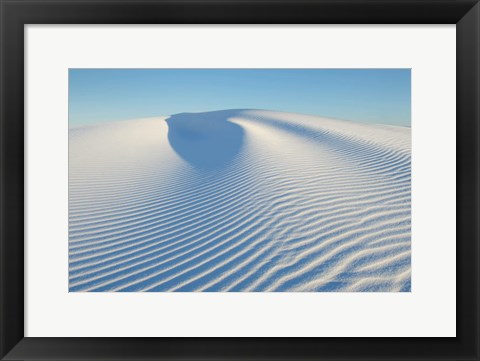 Framed Ripple Patterns In Gypsum Sand Dunes, White Sands National Monument, New Mexico Print