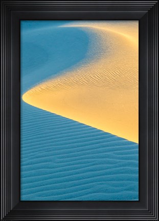 Framed New Mexico, White Sands National Park, Sand Dunes At Sunrise Print