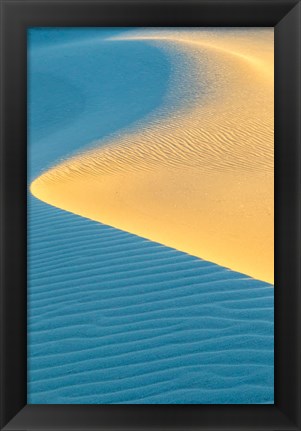 Framed New Mexico, White Sands National Park, Sand Dunes At Sunrise Print