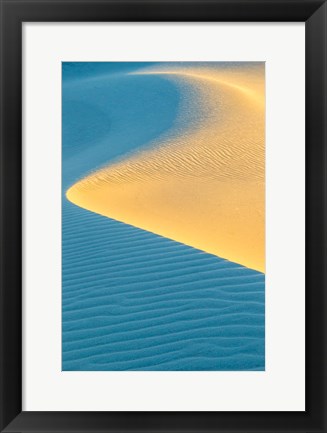 Framed New Mexico, White Sands National Park, Sand Dunes At Sunrise Print