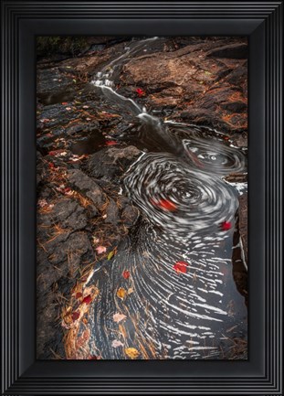 Framed New York, Adirondack State Park Stream Eddies Print