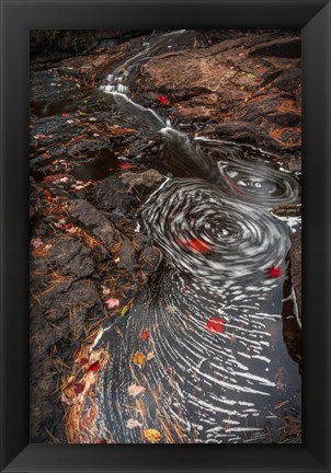 Framed New York, Adirondack State Park Stream Eddies Print