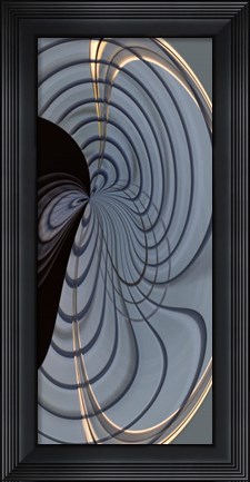 Framed Oregon, Coos Bay Abstract Photo Of Window Blinds Print